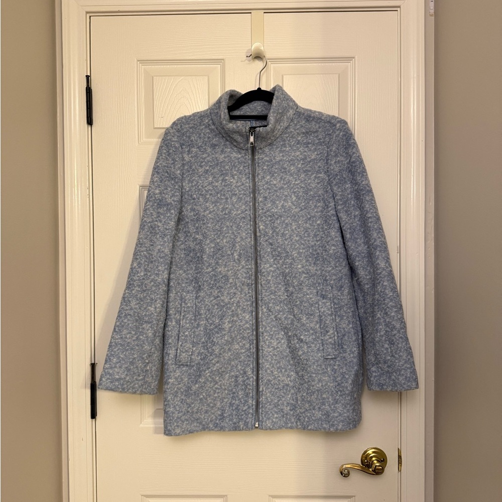 Banana Republic Blue Teddy Jacket Cozy and Stylish